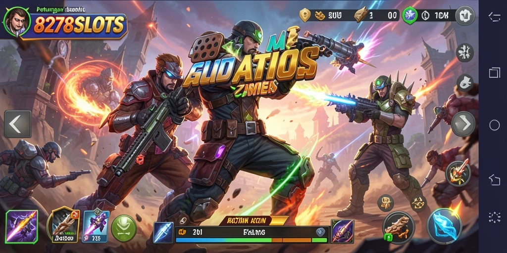 Antarmuka permainan 8278SLOTS menampilkan aksi yang mendebarkan dan penuh strategi.