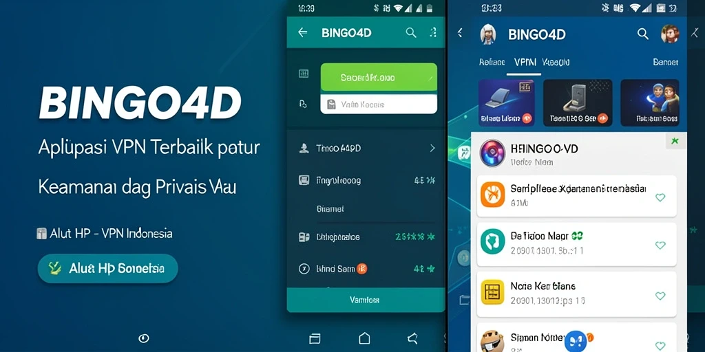 Antarmuka BINGO4D menampilkan fitur-fitur keamanan terkini.