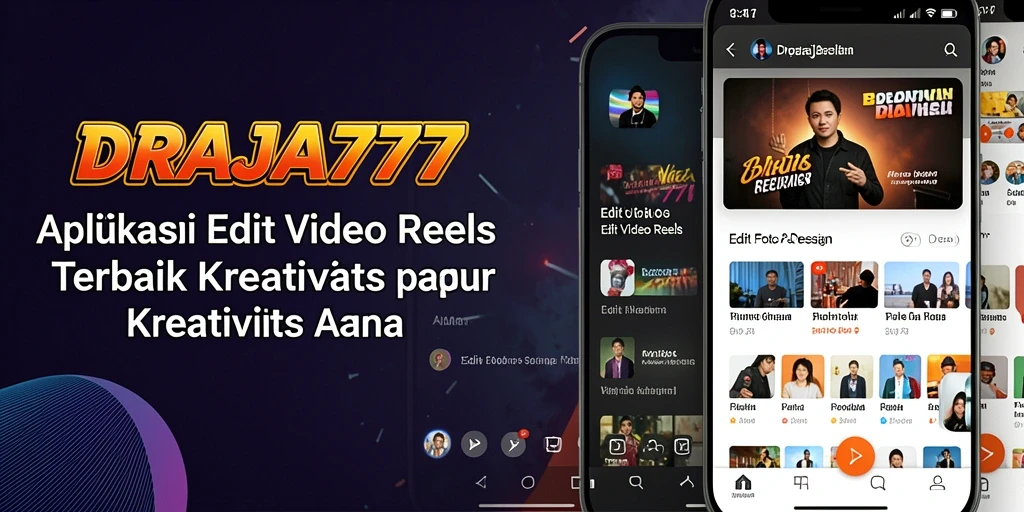 Tampilan antarmuka DRAJA777 saat mengedit video reels yang menarik.