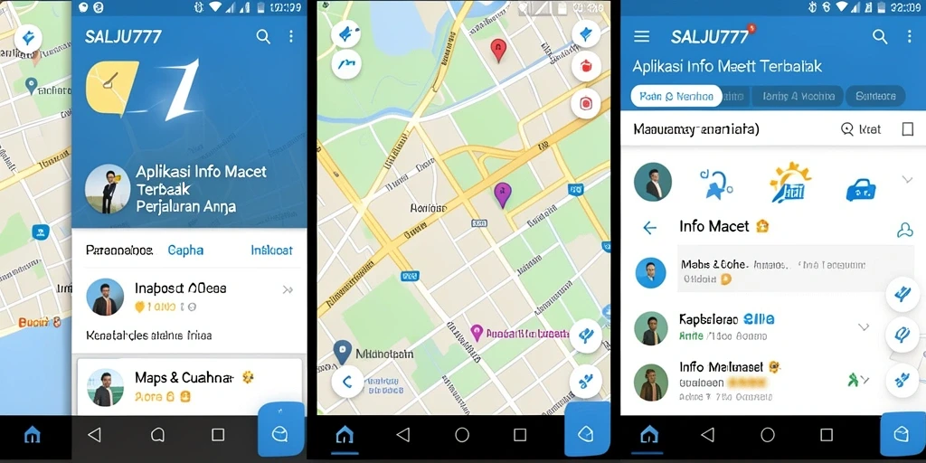 Antarmuka SALJU777 yang menampilkan informasi lalu lintas secara real-time.