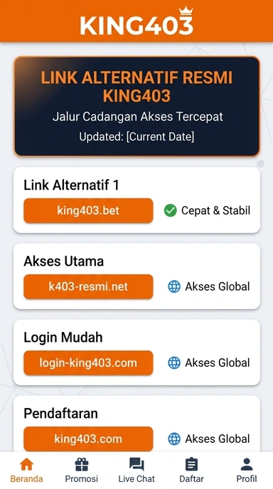 Link Alternatif king403 untuk Pengguna Android Indonesia