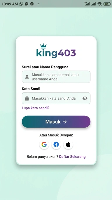 Masuk ke Akun king403 Anda dengan Mudah