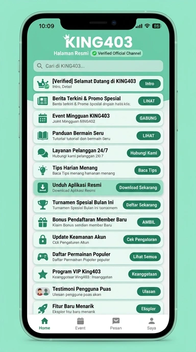 Kanal Resmi king403 untuk Pengguna Android Indonesia